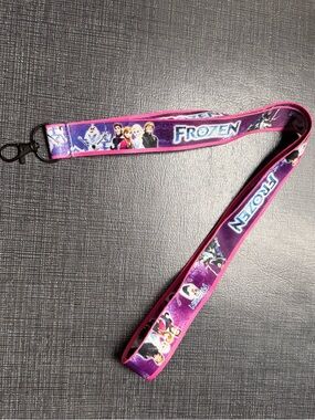 Disney Frozen Lanyard in Purple and Pink